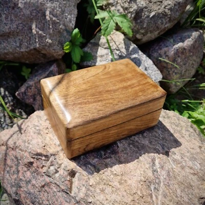 Budawi® Holztruhe Holzbox aus Mangoholz braun mit Magnetverschluss Schatulle - Bild 1 von 4