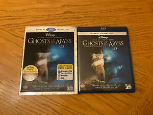 Ghosts Of The Abyss (Blu-ray 3D/DVD, 2012) James Cameron disney titanic mystery