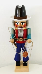 Steinbach German The Cowboy Wooden Nutcracker Made In The 1980’s “Rare" w/ Tag - Picture 1 of 14