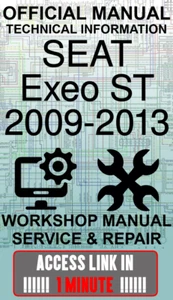 ACCESS LINK OFFICIAL WORKSHOP MANUAL SERVICE & REPAIR SEAT EXEO ST 2009-2013 - Picture 1 of 1