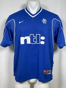Camiseta deportiva de colección Glasgow Rangers FC Nike 1999 azul local para hombre GRANDE - Imagen 1 de 17