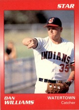 1989 Star #186 Dan Williams Watertown Indians