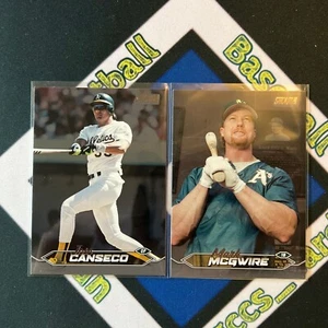 Mark McGwire & Jose Canseco 2024 Topps Stadium Club Black Foil Oakland As - Picture 1 of 1
