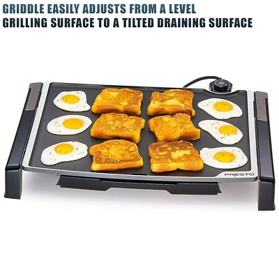 Presto 19-inch Electric Tilt-n-fold Griddle - Black - Image 1 of 4