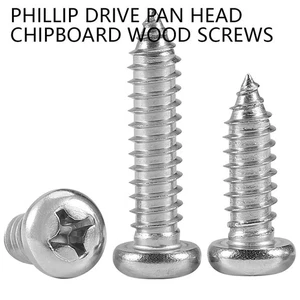 POZI DRIVE Pan Head Spanplatten Holzschrauben 4 mm 4,2 mm M4 M4,2 A2 Edelstahl - Bild 1 von 9