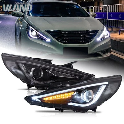 Faros proyectores VLAND con giro secuencial para Hyundai Sonata 2011-2014 1 par Foto 1 de 4