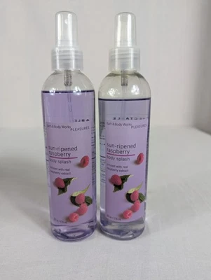 Bath & Body Works Sun Ripened Raspberry Body Splash Spray 90s 2000s Retired 8 oz - Image 1 of 4