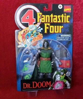 Tarjeta Retro Marvel Legends Fantastic Four Serie 4 DR DOOM Hasbro NUEVA EN CAJA Doctor Foto 1 de 4