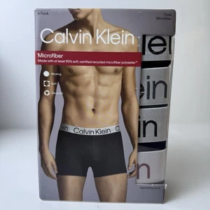 4 Calvin Klein Herren Boxershorts Gr. L Microfaser Unterwäsche Stretch NEU 4er Pack - Bild 1 von 5