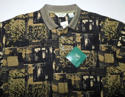 Camisa polo de golf Reebok para hombre XXL negra tostada manga corta ropa deportiva nuevas etiquetas Foto 1 de 4