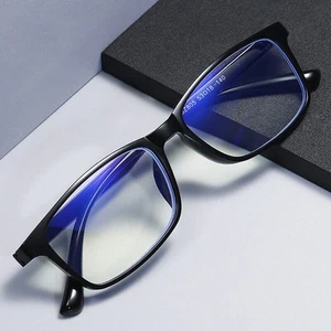 Unisex TR90 Anti-blue Light Square Reading Glasses Sport Reader Lightweight - Picture 1 of 16