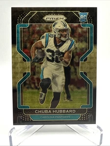 Chuba Hubbard 2021 Panini Chronicles Prizm Black Gold Vinyl Rookie /5 RC SSP - Picture 1 of 2