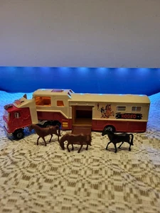 Vintage Rodeo Toy Truck Includes Toy Horses - Picture 1 of 14