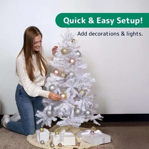 PREXTEX weißer Weihnachtsbaum - vollmundig 4 Fuß - Bild 1 von 2