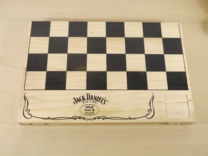 Rare Jack Daniel's Classic Wooden Chess Checker Board 31x42cm Handcrafted - Picture 1 of 8