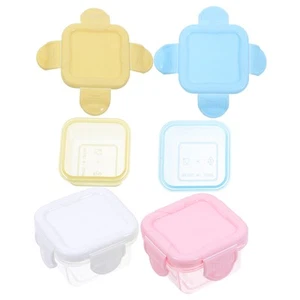 4 Pcs Portable Freezer Box Baby Soy Sauce Bowls Containers for Lunch Dipping - Picture 1 of 12