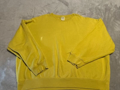 Victoria Secret Mujer ROSA Amarillo Mostaza Sudadera Pullover Talla Extra Grande Foto 1 de 4