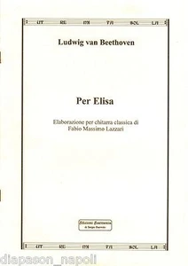 Beethoven: Für Elisa Verarbeitung für Chitatarra (Lazzari) - Harmonie - Bild 1 von 1