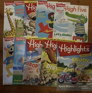 Highlights Book Children Homeschool Teacher Reading Set 10 2022 Fast Ship - Imagen 1 de 5