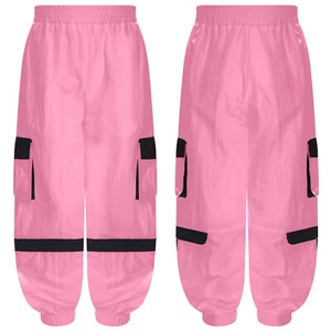 Kids Girls Sweatpants Dance Trousers Harem Pants Active Activewear Terry Cargo - Picture 1 of 45