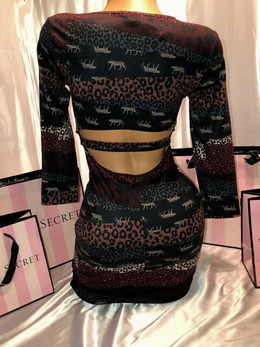 UNDERCOVER Abito Victorias Secret schiena aperta ghepardo stampa esotica medio