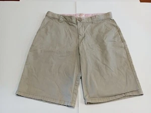 Cat & Jack School Uniforms Beige Khaki Stretch Chino Shorts Girls Sz 16 - Picture 1 of 9