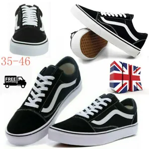 2024 VAN Old Skool Skate Shoes Black All Size Classic Canvas Running Sneakers UK - Picture 1 of 27