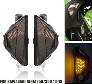 Front Turn Signal Lights For KAWASAKI ZX-6R NINJA 250 300 400 650 1000 2013-2023