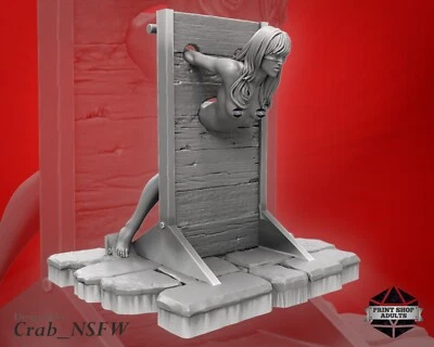 BDSM Pranger Miniatur Dungeon of Pleasure Figur NSFW Erotik Geschenk 75mm - Image 1 of 4