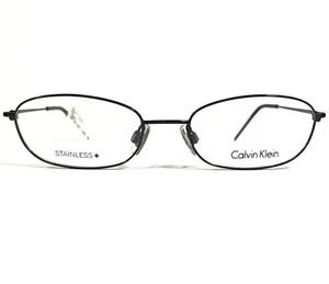 Calvin Klein CK426 599 Eyeglasses Frames Black Round Full Rim 50-18-135 - Picture 1 of 11