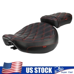 2-Up Seat Red Diamond For Honda Spirit Shadow ACE VT750 1998 1999 2000 2001-2003 - Picture 1 of 8