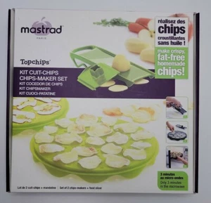 Mastrad Top Chips 2 Chip Makers + A Food Slicer Culinary Delicious, Green. - Picture 1 of 6