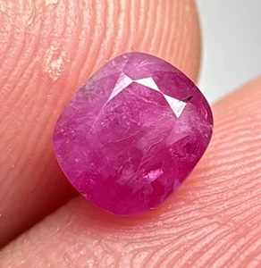 1.10 Carat Top Quality Natural Faceted Ruby Gemstone from Jegdalek Afghanistan - Picture 1 of 13