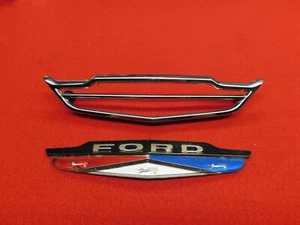 USED 62 Ford Galaxie 500 500 XL Hood Ornament #C2AB-16644-A #C2AZ-16607-A Nice - Picture 1 of 9