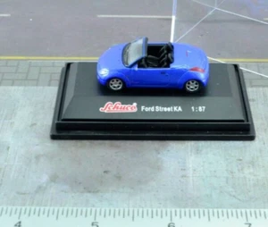 Schuco Ford StreetKa Car Blue Diecast Metal 1:87 Scale HO - Imagen 1 de 2
