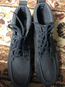 Trader Bay Men’s black boots lace ups size 7 1/2 - Picture 1 of 7
