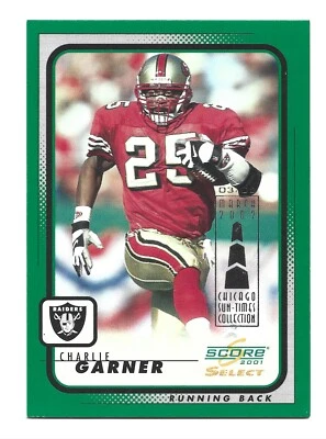 /5 Chicago Sun-Times 2001 Score #175 Charlie Garner San Francisco 49ers Football - Image 1 of 2