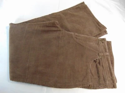 Pantalones de pana Garnet Hill para mujer marrón pierna recta tiro clásico talla grande 16 Foto 1 de 4