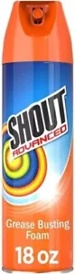 Shout Advanced Grease Busting Foam, Laundry Stain Remover for Oil and 18oz Can - Picture 1 of 4