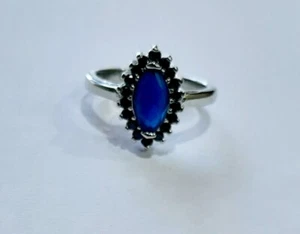 Sapphire natural gemstone Handmade 925 sterling silver Ring Size 5.75 ,Gift Ring - Picture 1 of 8