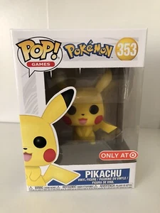 Pikachu #353 Funko Pop 2018 Target Exclusive VAULTED Pokémon Not Flocked Rare - Picture 1 of 6
