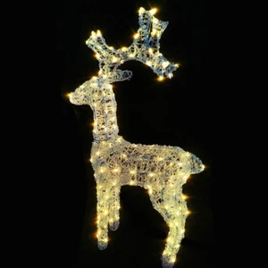 Renna Illuminata per Decorazioni Natalizie da esterno 190 luci led bianco caldo - Foto 1 di 4