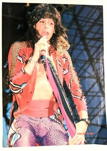 AEROSMITH / STEVEN TYLER LIVE / MAGAZINE FULL PAGE PINUP POSTER CLIPPING (8) - Picture 1 of 2