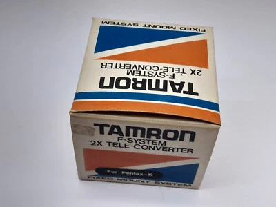OLD NEW STOCK TAMRON PENTAX PK MOUNT 2X TELECONVERTER LENS FOR 35MM  CAMERAS - Image 1 of 4