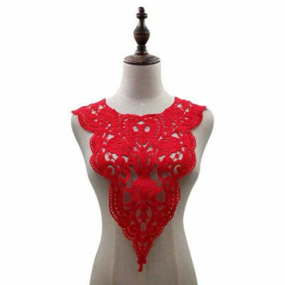 Lace Woven Embroidered Applique Neckline Neck Collar Trim Dress Clothes Sewing * - Image 1 of 4
