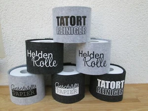 Toilettenpapier Banderole Filz Div. Motive Frei Wählbar Deko Wohnen Party  - Bild 1 von 3