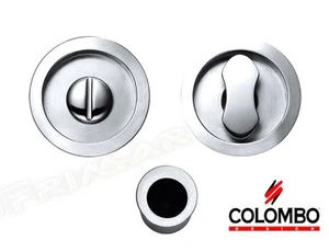 MANIGLIA INCASSO + SERRATURA PORTE SCORREVOLI COLOMBO OPEN ID211 LK CROMO SAT. - Foto 1 di 2