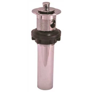 1-1/4 in. x 5 in. Bathroom Po Pop-Up Overflow Plug in Chrome Plated - Picture 1 of 2