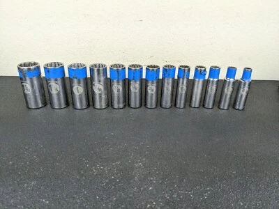 #ax697 Armstrong SAE 1/2 Drive Deep Socket Set  GMTK - Image 1 of 4