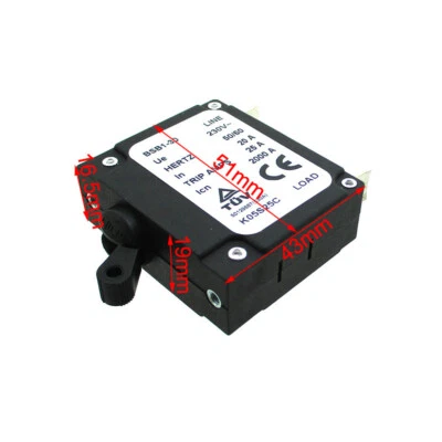 Generator Circuit Breaker 230V 20A In 25A Trip Amps 2000A BSB1-30 Hertz 50/60 - Bild 1 von 4